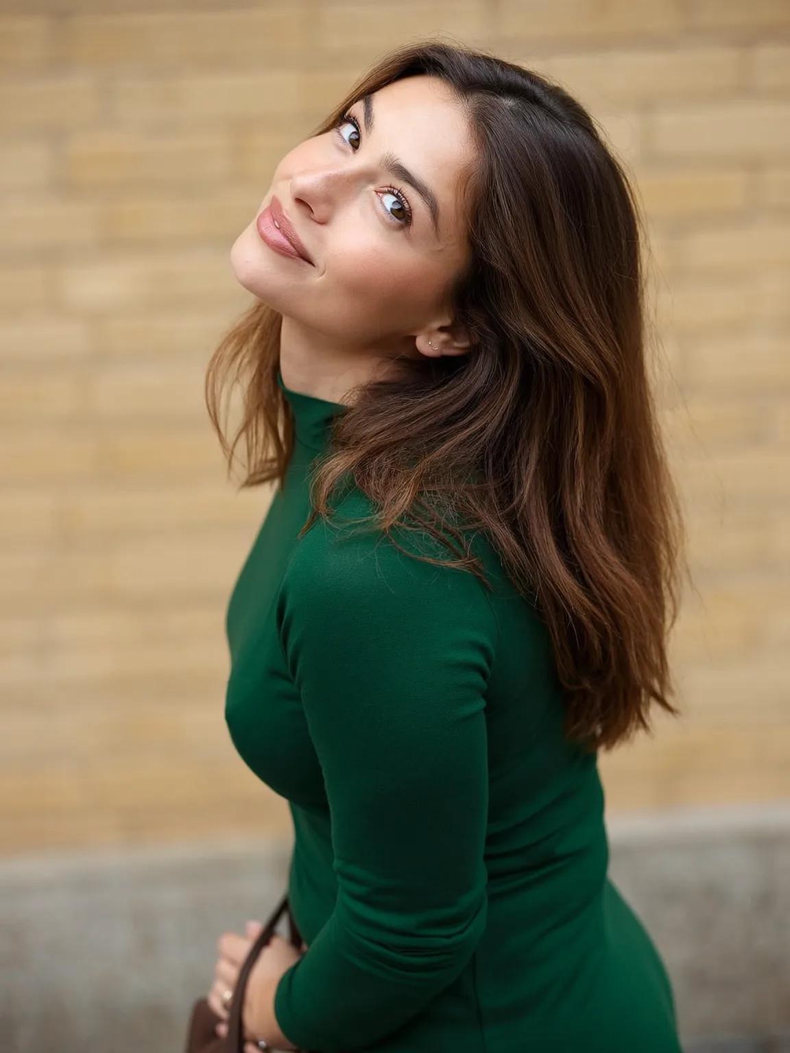 rich dark brown with subtle highlights natural layers